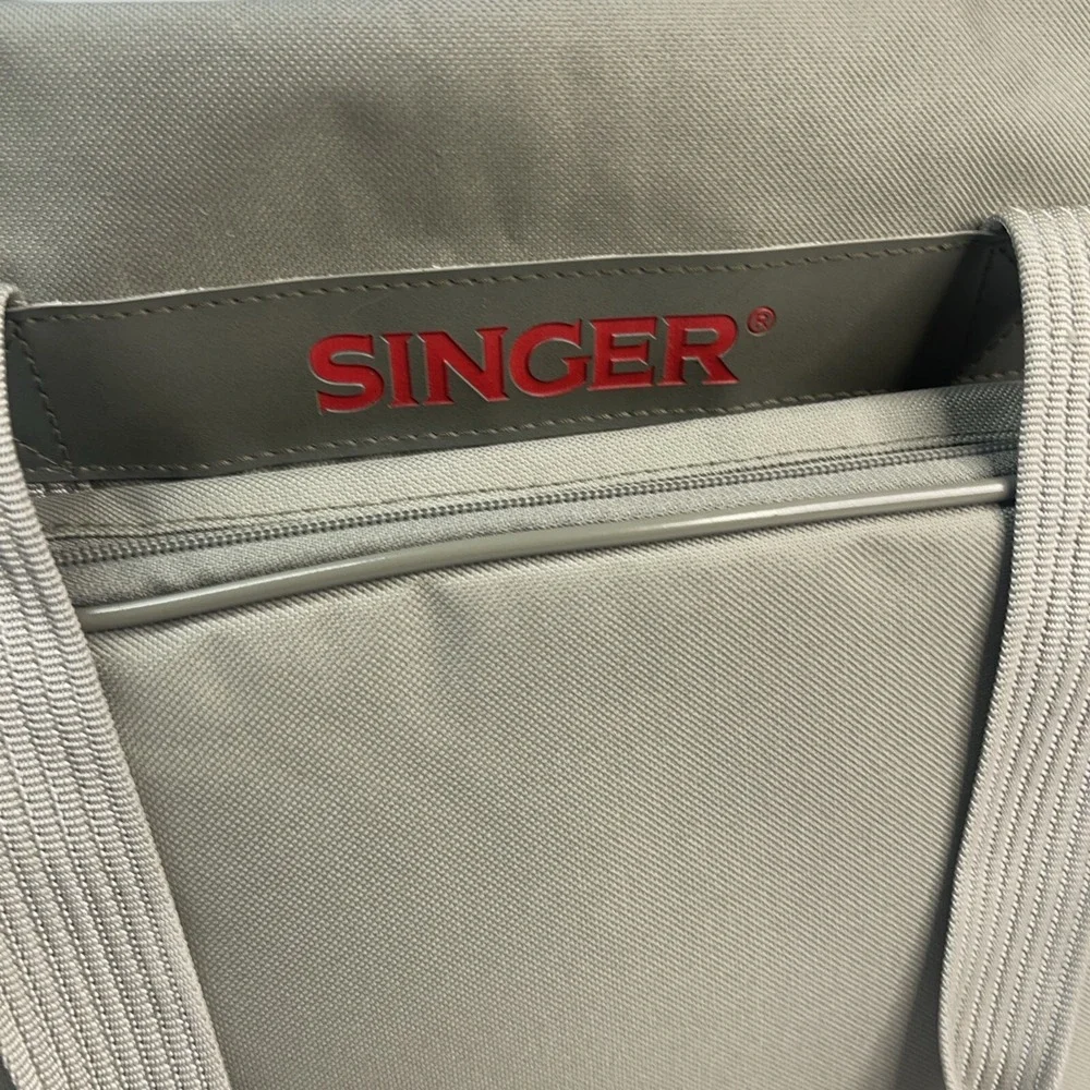 Singer Universal Sewing Machine Tote Storage Case Carry Bag Excellent Green